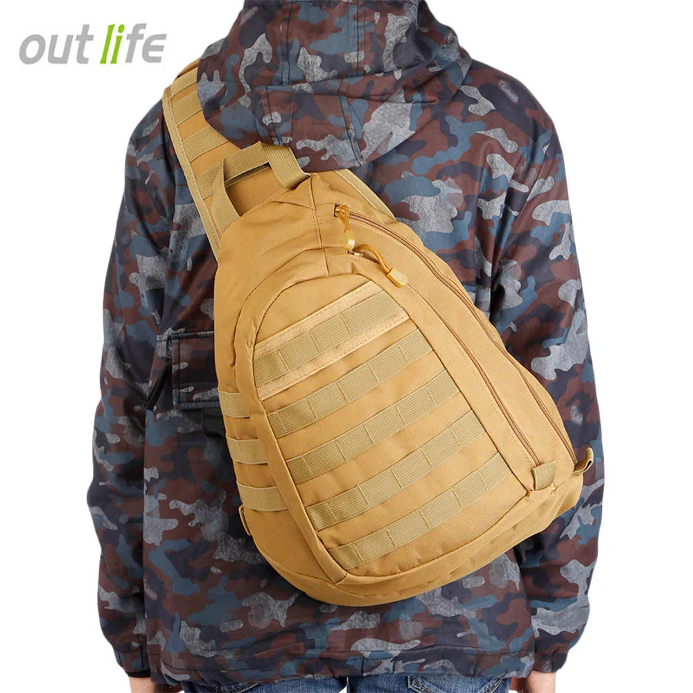 Outlife 15L Молл тактический рюкзак Армейский Камуфляж одно плечо сумка наплечный для