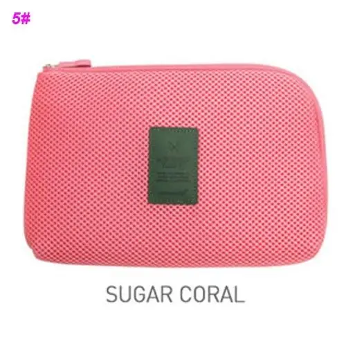S watermelon red ISKYBOB портативные наушники для путешествий, usb-кабель, цифровой органайзер для гаджетов, сумка для хранения косметики - Цвет: S watermelon red