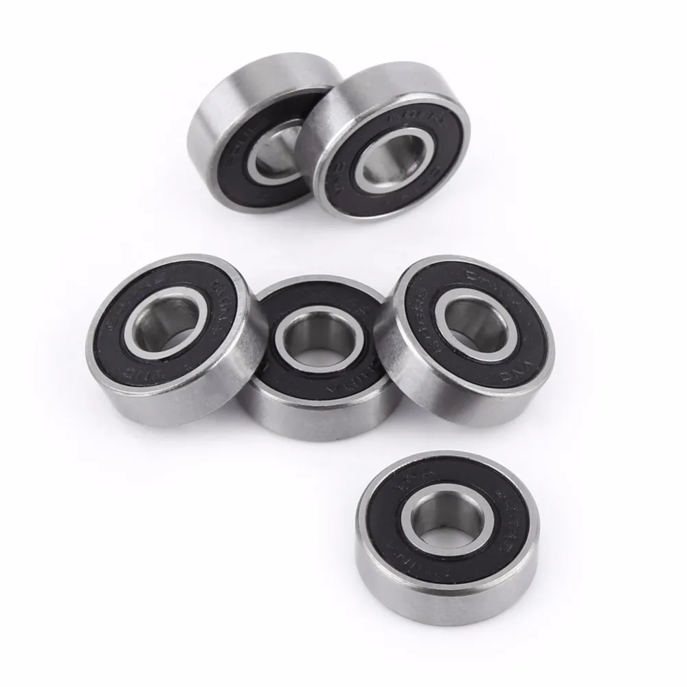 10 шт. 608 2RS упорные шариковые подшипники ABEC 5 8X22X7mm шарикоподшипники для скейтборда