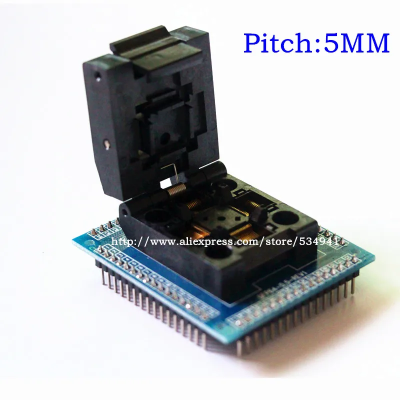 Адаптер гнезда QFP64 TQFP64 LQFP64 IC тестовая розетка выжигание 0 5 м программатор STM32