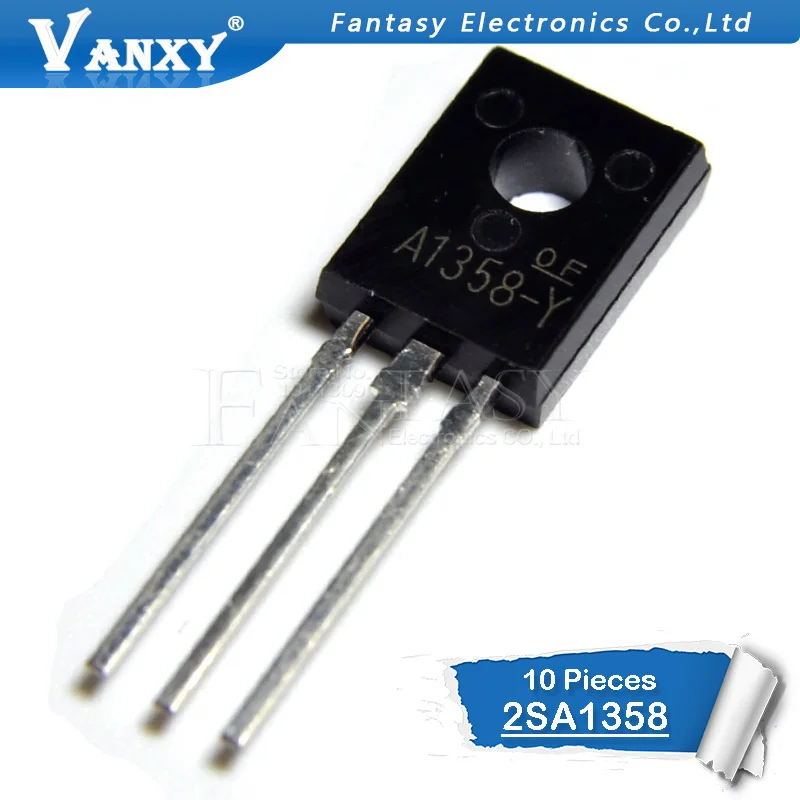10pcs 2SA1358 TO-126F A1358 NPN TO-126 A1358-Y новый оригинальный | Электронные компоненты и