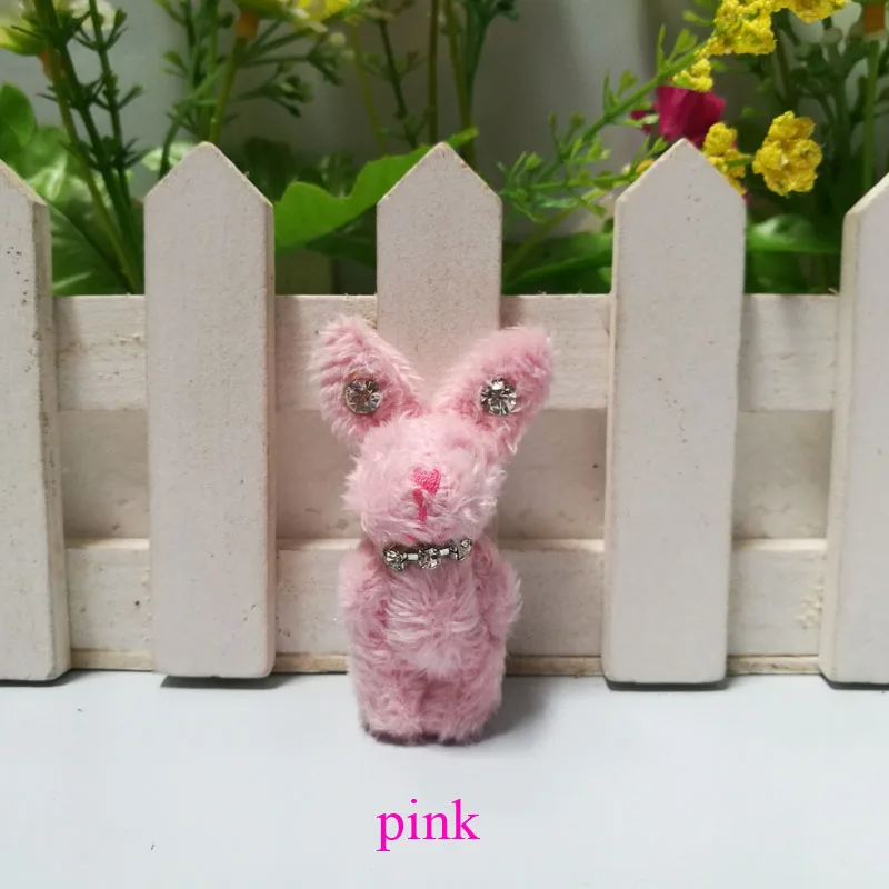 100 шт./лот 6 см мини-шарнирный кролик плюшевые игрушки животное для свадьбы