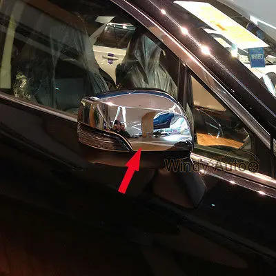 Хромированный боковой Чехол для зеркала заднего вида подходит Subaru Outback 2015 2016 207|trim