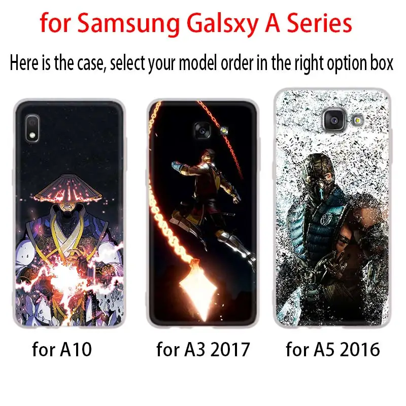 Mortal Kombat чехол для Samsung Галактики A12/A20/A51/A70/A20s/A21s/A32/A50/A50s/A42/A52/A72 5G A8 A7 A6 2018