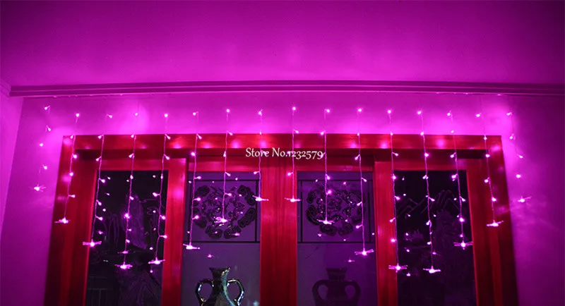 Гирлянда занавеска в виде стрекозы 4 м 100 светодиодов 18P|curtain string light|string lightslighted party