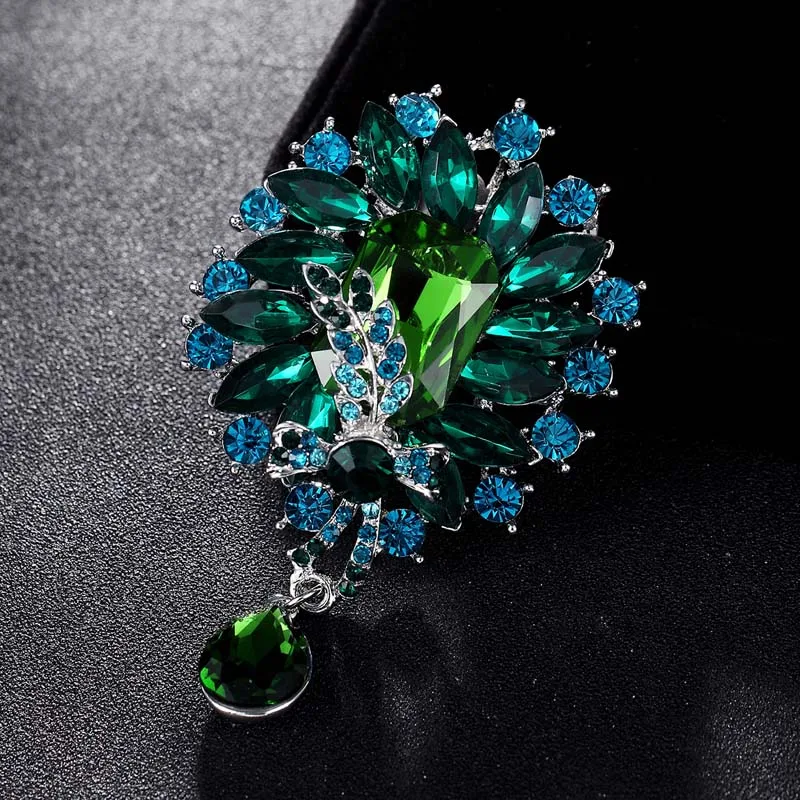 Модные женские броши в винтажном стиле бриллиантовые стразы ювелирные изделия