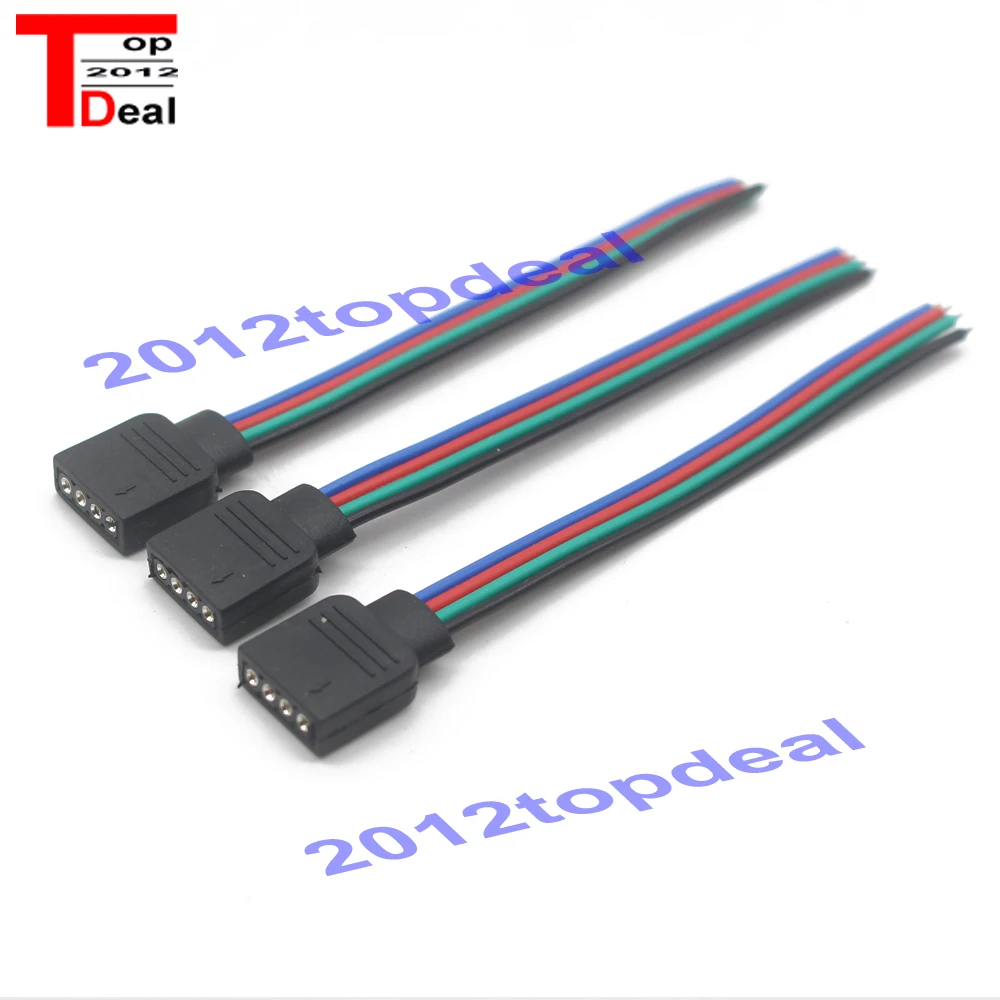 5 50 шт 10 см RGB 4 контакта мужской/женский разъем провода кабель для 5050 3528