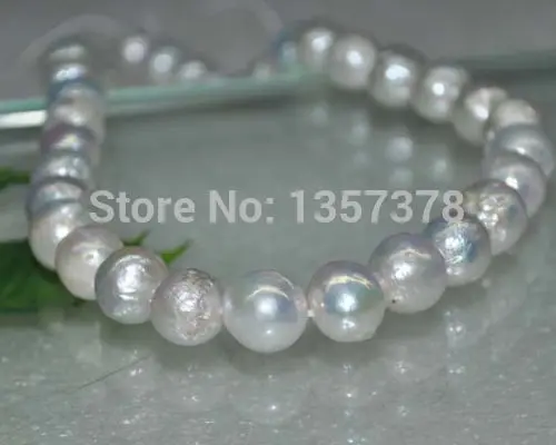 

Free shipping bjc 000192 12mm Australian south sea kasumi white pearl necklace 18inch 14KG