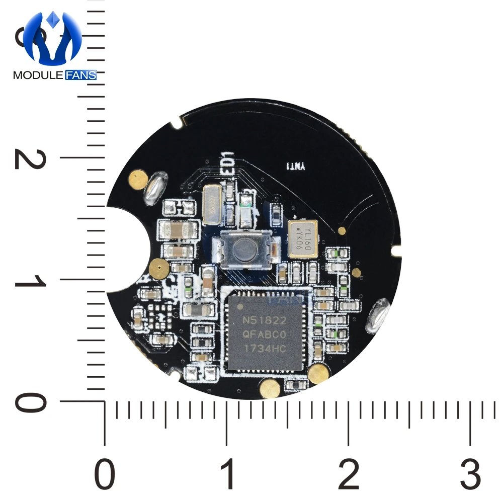 NRF51822 2 в-3,3 В Bluetooth 4,0 беспроводной модуль для базовая станция iBeacon интеллектуальная система управления маяком BLE модуль 4MA