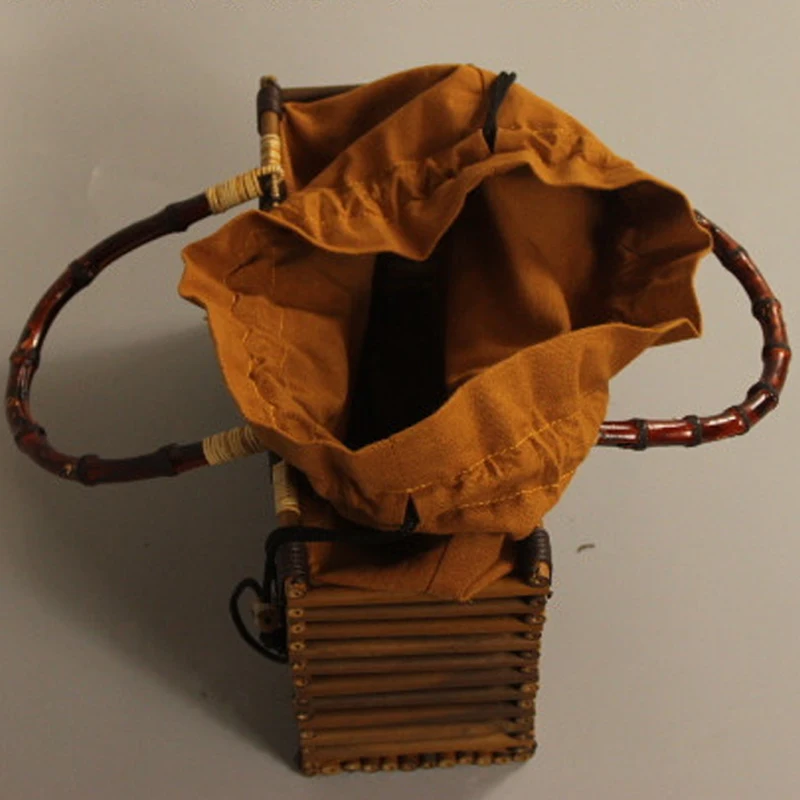 2019 Роскошные Дизайнерские пляжные сумки маленькая модная бамбуковая сумка