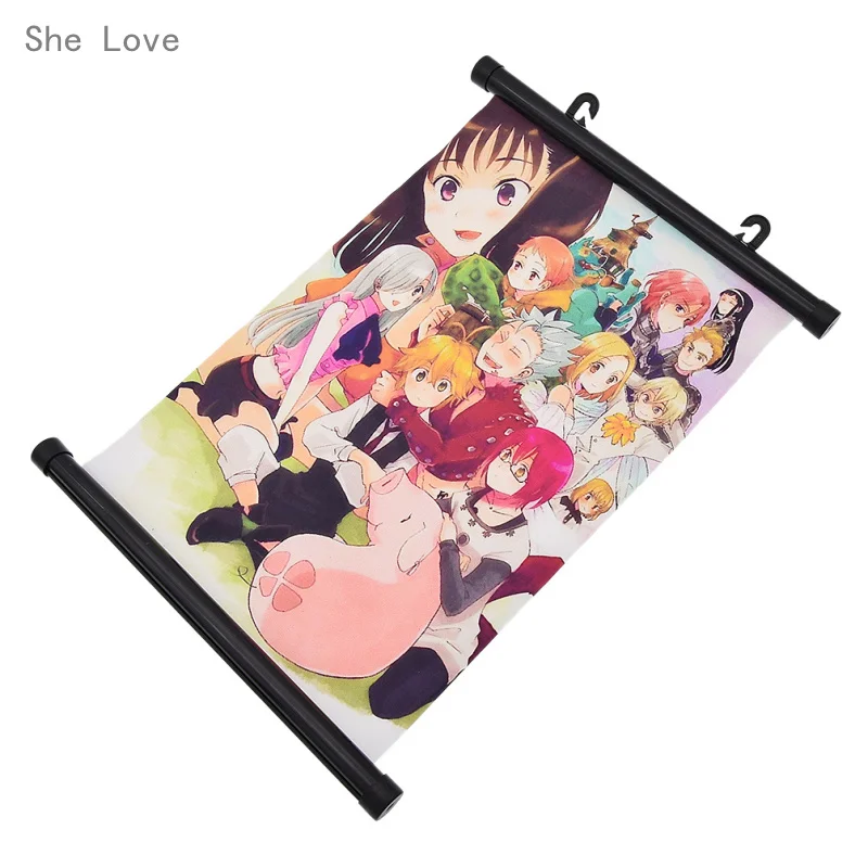 She Love Japan аниме Nanatsu No Taizai Seven Deadly sinds плакат настенный свиток домашний декор