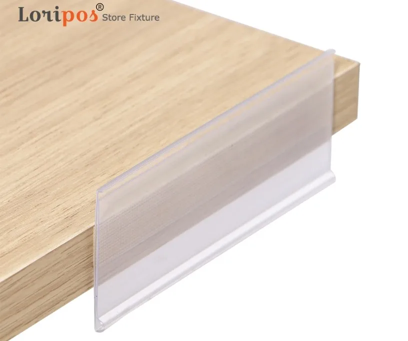 Плоская крышка ценник дисплей полоса данных знак держатель этикетки для