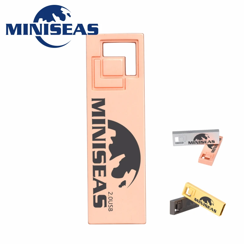 2019 Новый USB флеш накопитель Miniseas 4 цвета холодный металл 8 ГБ 16 32 64 Флешка карта