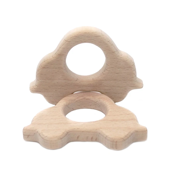 Деревянные машинки из бука Натуральный Деревянный Прорезыватель для зубов