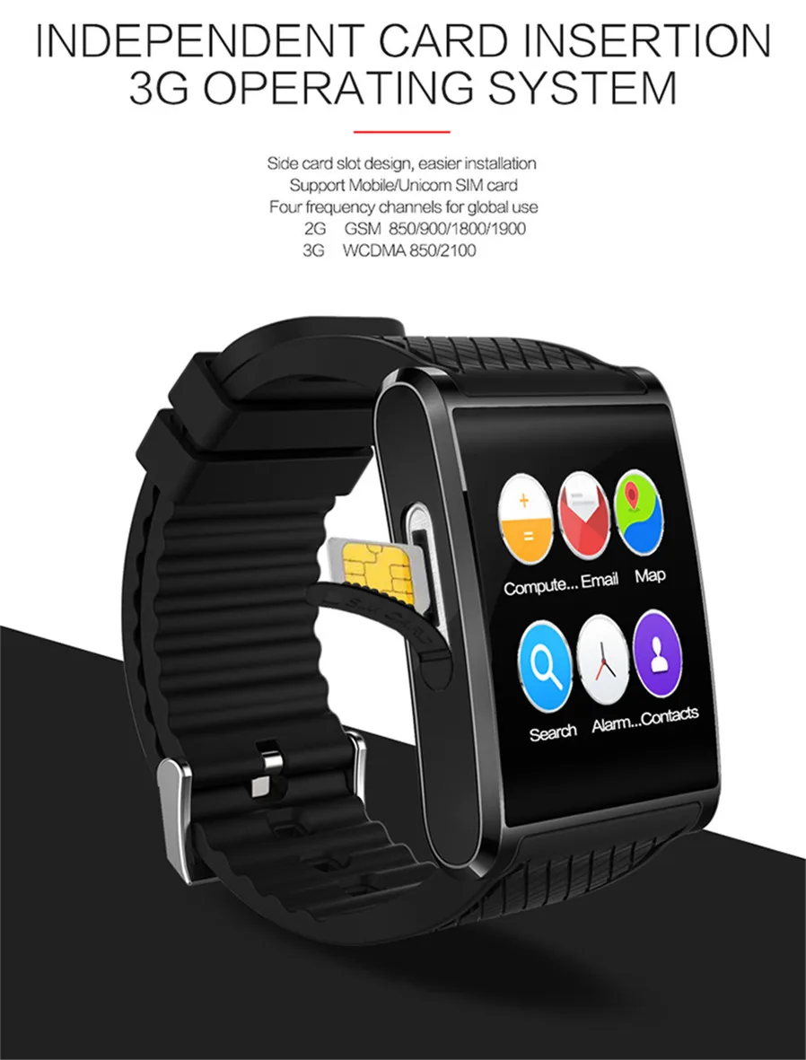 Android 5.1 Смарт часы X11 MTK6580 SmartWatch с Шагомер камеры 5.0 м 3G WI-FI GPS для Xiaomi Huawei Samsung rsmtte |