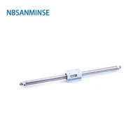 nbsanminse cy3b 10mm bore magnetically coupled rod less basic smc type pneumatic compress air cylinder
