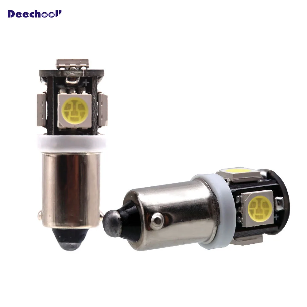 5SMD 5050 светодиодный BA9S T4W 233 байонетный белый Sidelight 6SMD 5630 интерьерные купольные лампы для чтения