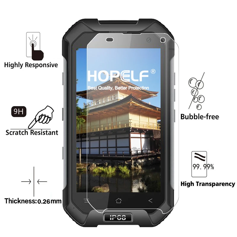 Закаленное стекло для Blackview BV6000 защитное 9H 2.5D Защитное телефона закаленное 3