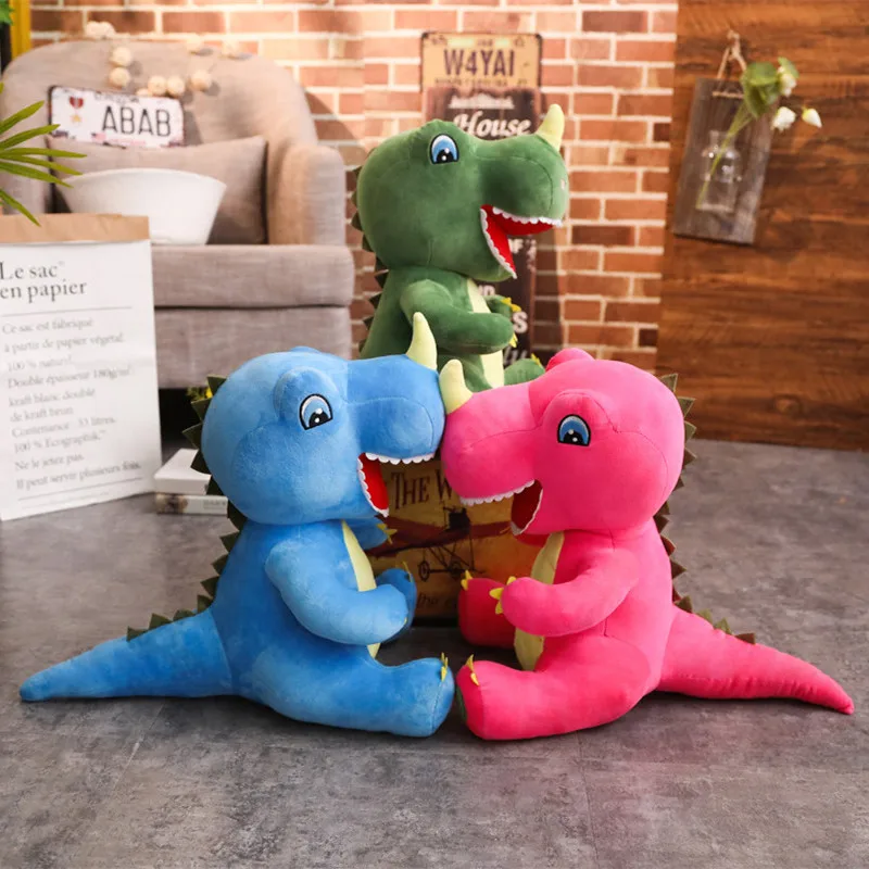 Новинка 60/95 см огромный Единорог динозавр плюшевые игрушки мультяшный мягкий
