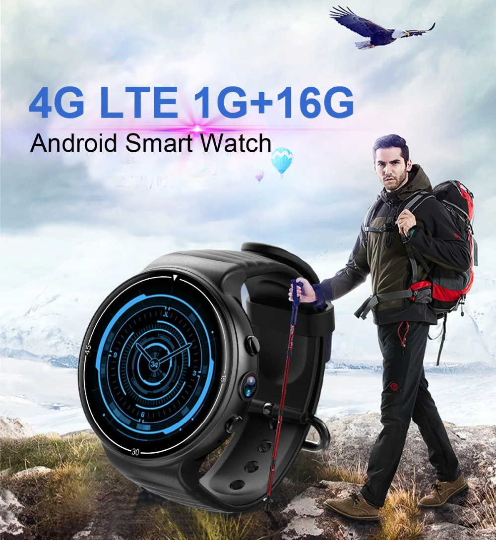 Смарт-часы OGEDA I8 Android 7,0 1,39 цветной экран 4G LTE sim-карта умные часы gps камера частота сердечных сокращений wifi Bluetooth умные часы