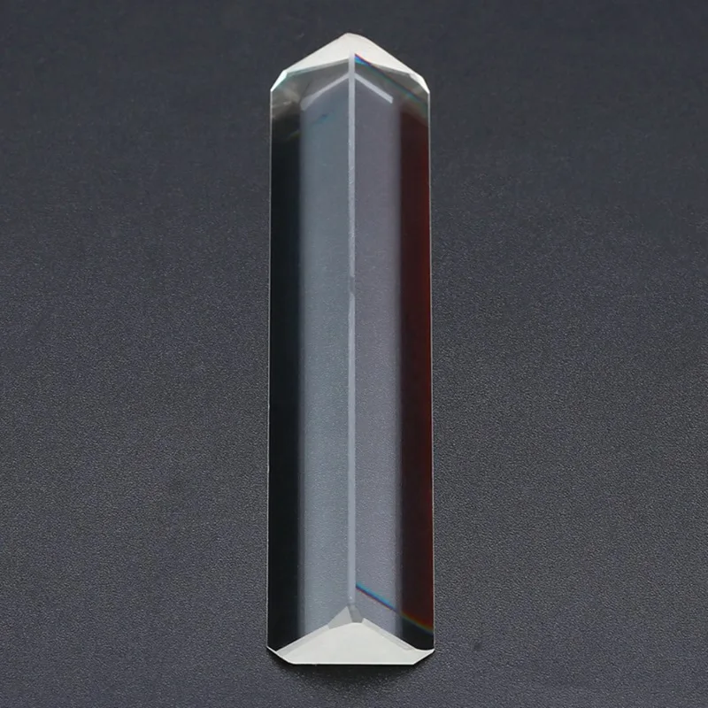 Triangular Prism Teaching Optical Glass Triple Physics Light Spectrum New G08 Drop ship