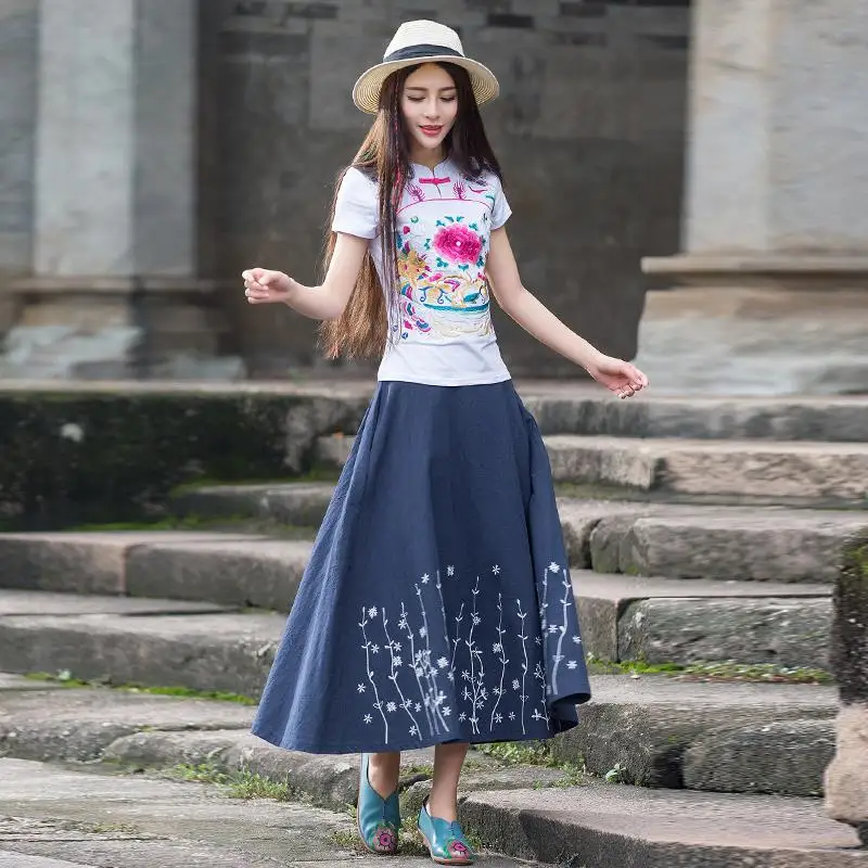 Почтовая доставка весенне летняя Новинка 2017 женская одежда в этническом стиле