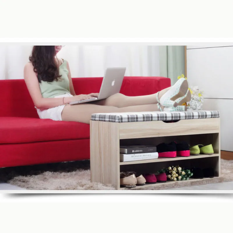 MAGIC UNION Shoe Shelves High Quality Wooden Stool Storage Organizer Accessorise Shelf Entrance Chair Home Furniture | Мебель
