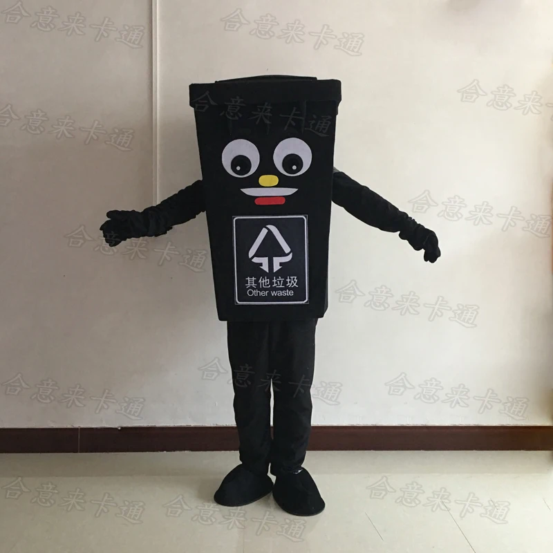 Green Recycle Trash Can Mascot Costume Adult Size Waste Bin Garbage Anime Costumes Advertising Mascotte Fancy Dress | Тематическая