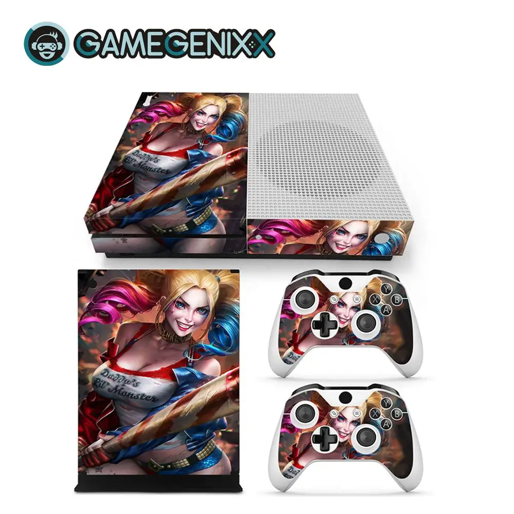 Защитная Наклейка GAMEGENIXX для консоли Xbox One Slim и 2 контроллера Hero клоуна|Наклейки| |