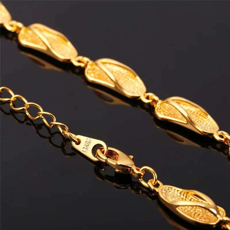 Женские вечерние ожерелья U7 подарочное ожерелье золотого цвета милые сандалии