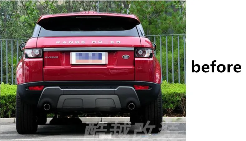 ABS Автомобильный задний бампер для губ автомобильный спойлер задняя крышка диффузора подходит для Land Rover Range Rover EVOQUE