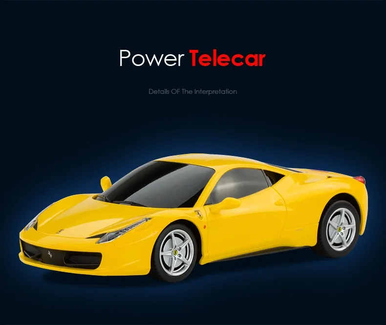 Rastar лицензированный 1:24 Ferrari 458 Italia беспроводной пульт дистанционного управления гоночный автомобиль игрушки 46600 Рождественский подарок