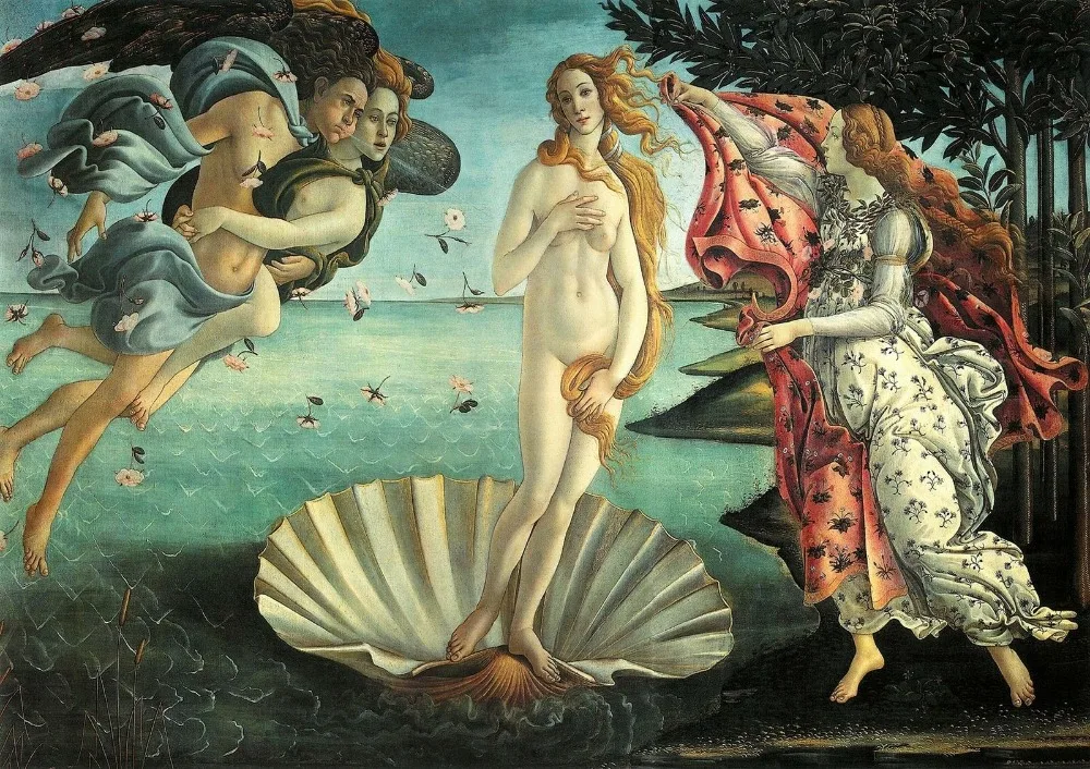 Sandro Botticelli: The Birth of Venus SILK POSTER Decorative painting 24x36inch | Дом и сад