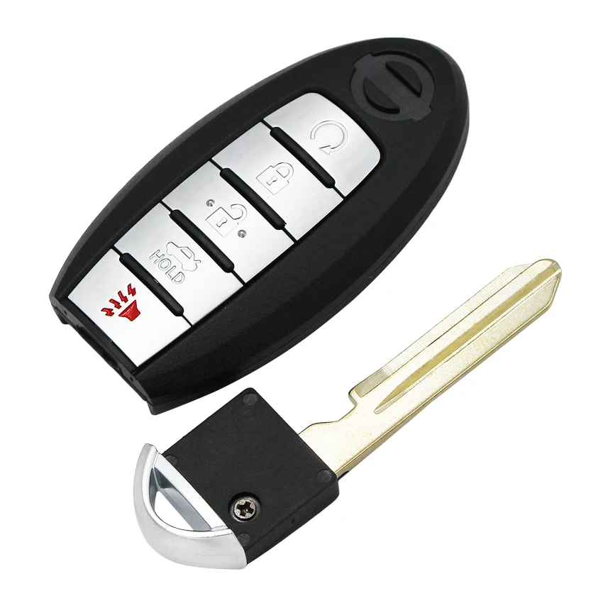 5 пуговицы smart remote key 4+ 1 кнопка FSK 433 МГц PCF7952LTT чип для Nissan Patrol с аварийным ключом