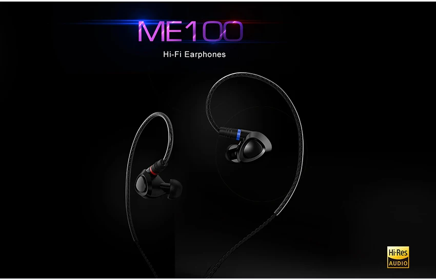 SHANLING ME100 10 мм PE PEEK динамический Hi-Res Hi-Fi наушники-вкладыши монитор полностью алюминиевая конструкция с OFC кабель MMCX разъем