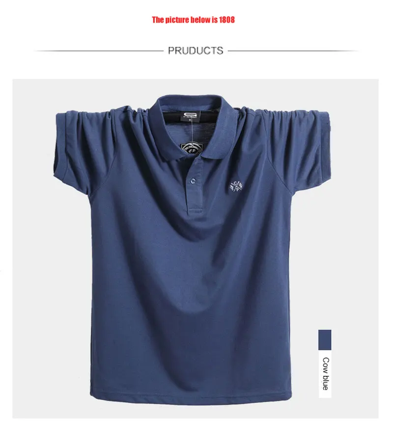 URSPORTTECH, брендовая мужская рубашка поло, 5XL, 6XL, летние хлопковые рубашки поло с коротким рукавом, повседневные модные рубашки поло, Hommes размера плюс