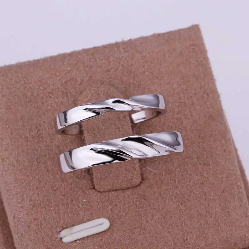 Fashion Platinum Plated Lovers Romantic Heart Ring High Quality Not Lose Color Antiallergic A Pair Sale XQGSS004 | Украшения и