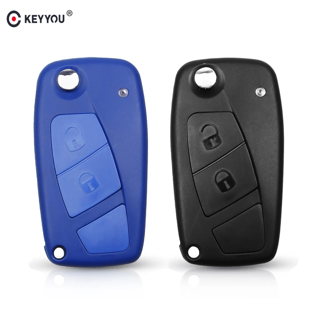 Запасной ключ KEYYOU с 2 кнопками чехол без ключа для FIAT Punto Ducato Stilo Panda откидной Чехол