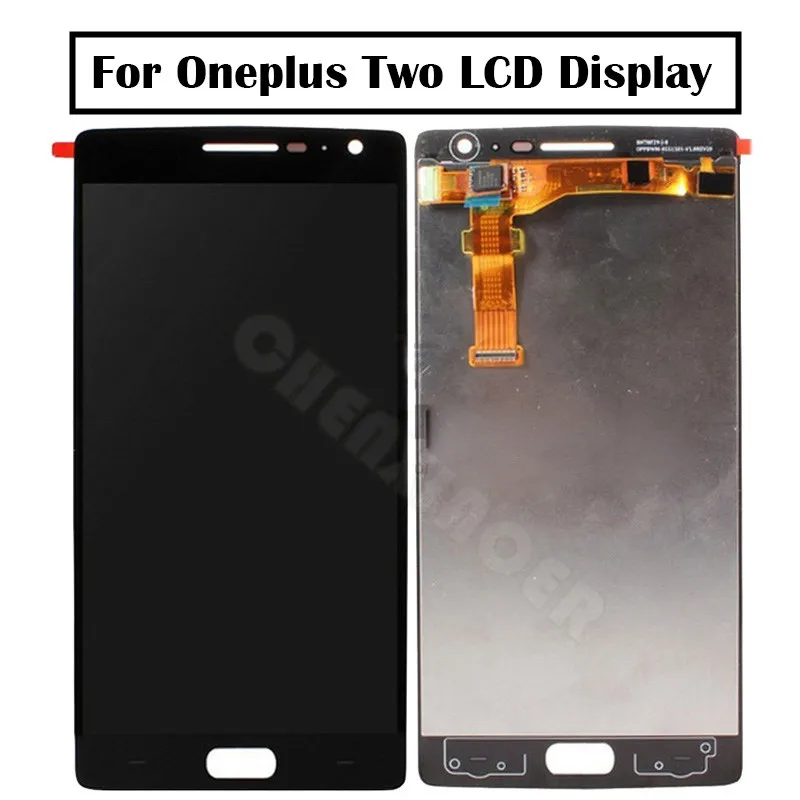 Oneplus Two ЖК-дисплей + сенсорный экран 100% хороший дигитайзер сборка Сменные