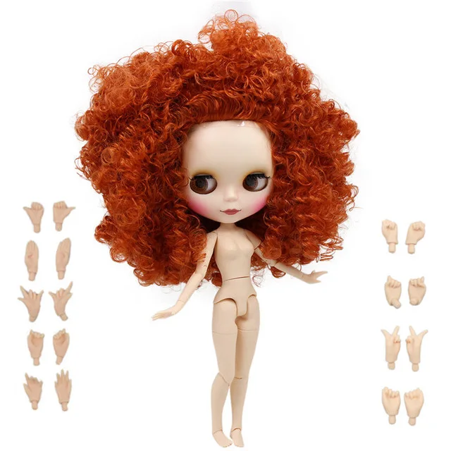 matte face Icy factory шарнирная кукла blyth toy каштановые волосы соединение тела белая кожа BL2231/2237 30 см 1/6 - Цвет: matte face