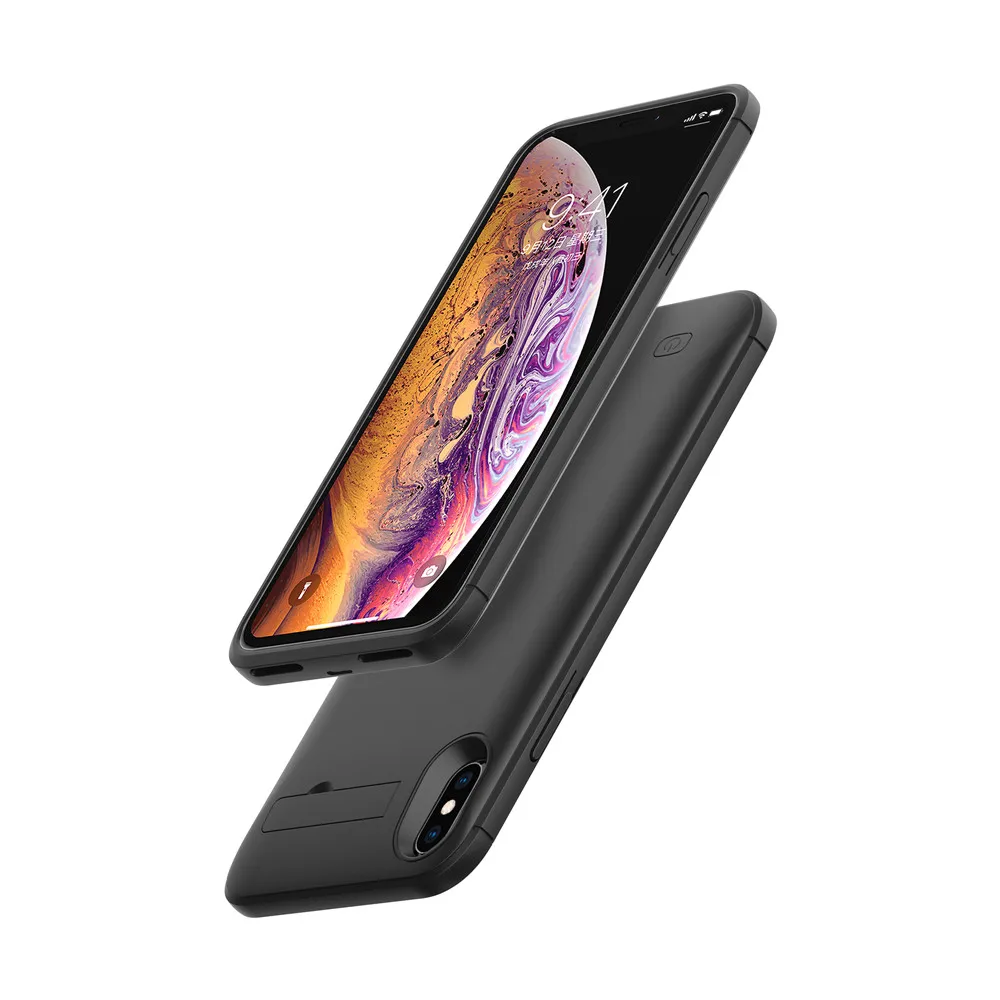Портативный Ультратонкий чехол ZKFYS с быстрой зарядкой на 6200 мАч для iPhone X XS