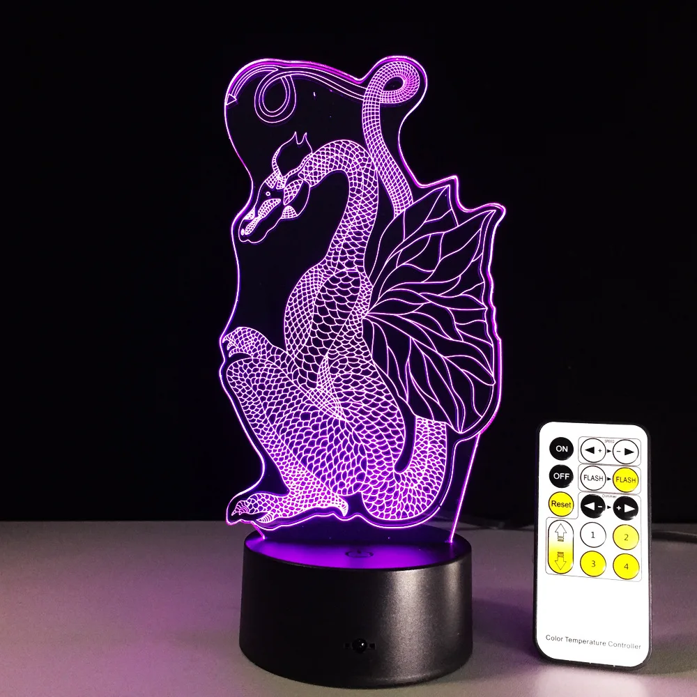Usb Led 3d светильники Новинка беспроводной акриловый ночник мини светодиодные