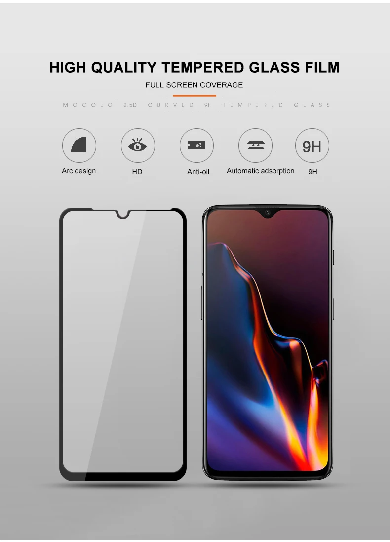 Mocolo oneplus 6 т Стекло oneplus 6 закаленное Стекло фильм 2.5D полный охват Экран протектор для oneplus 5 5 т 3 3 т oneplus 6 т 5 5 т 3