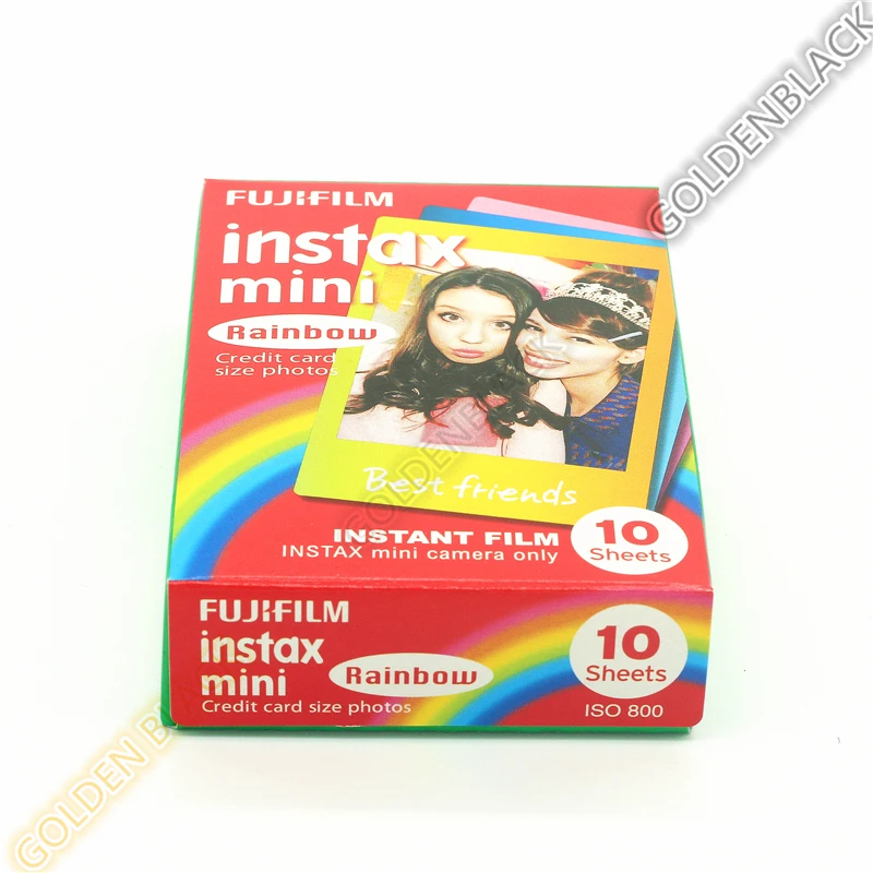 Подлинная Fujifilm Instax Mini 8 пленка Радуга Fuji мгновенная фотобумага 10 листов для 8 50s 7s 90 25 камер