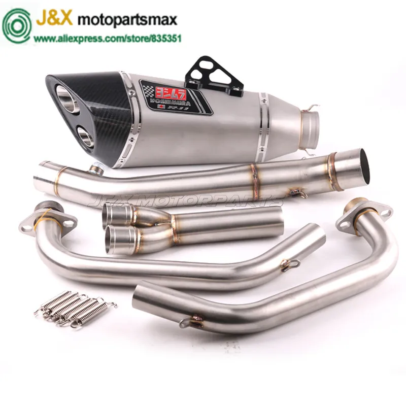 MT 03 MT03 мотоцикл выхлопной глушитель трубы среднего звена Escape для YAMAHA YZF R3 R25 R30 2014