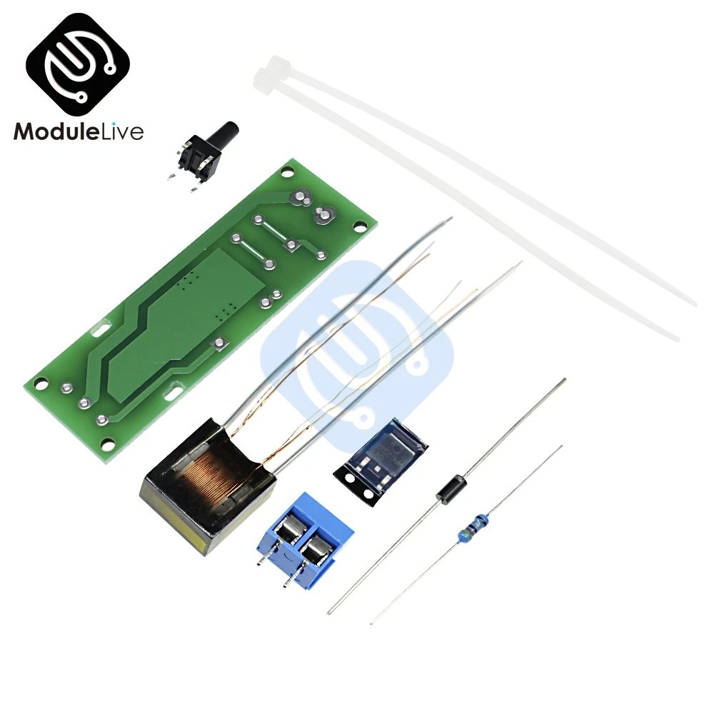 Высокое напряжение воспламенитель DIY Kit HV-1 дуги зажигания части дуги генератор дуги сигареты модуль воспламенителя печатной платы DC 3 в 5 В 3A