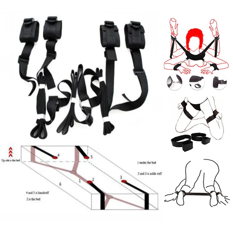 Интимные товары наручники и манжеты на лодыжках БДСМ эротическое рабство под