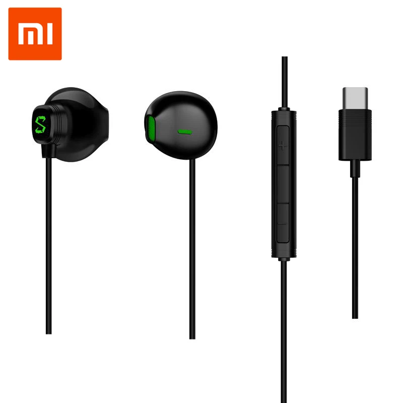 Оригинальный Xiaomi Black Shark игровой наушник type C Half In Ear с микрофоном проводные