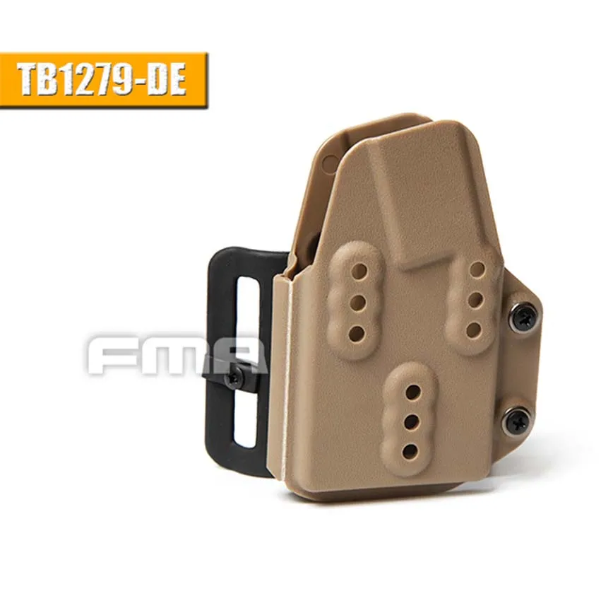 

FMA Tactical Airsoft Kydex Mag Pouch Carrier 5.56 for Belt BK/DE/FG Free Shipping