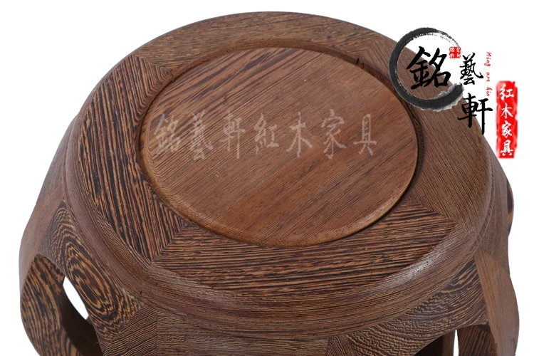 Мебель из красного дерева классический китайский античный Ming и Qing круглый стул